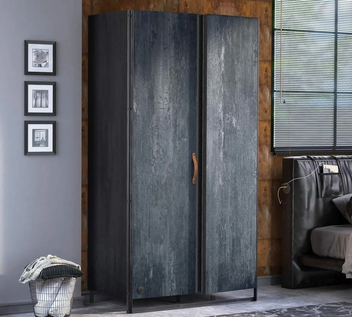Шкаф Cilek Dark Metal 20.52.1005.00 (Blak/Gray) - 2