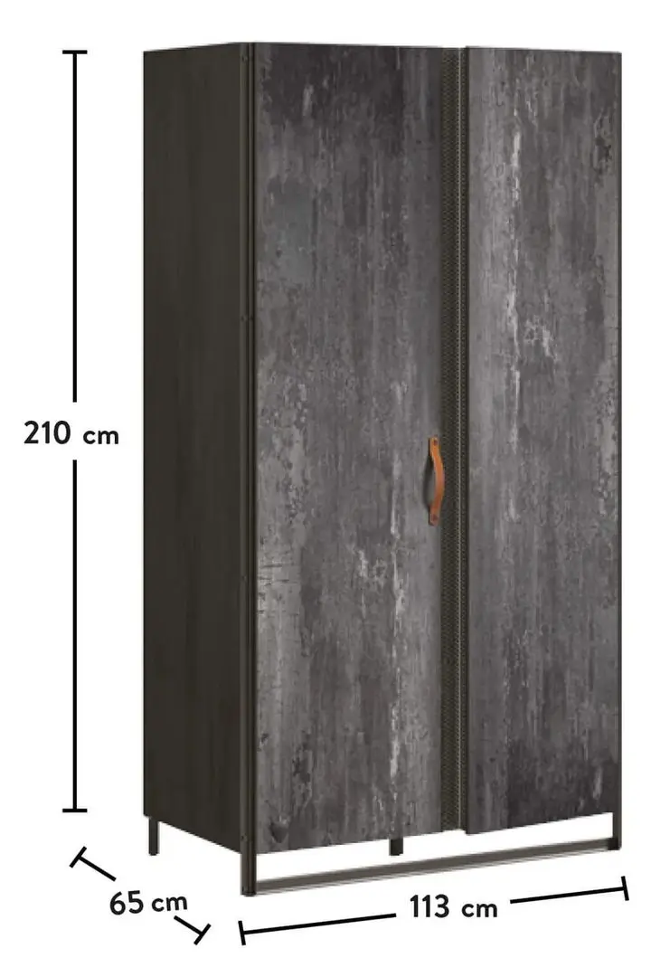Шкаф Cilek Dark Metal 20.52.1005.00 (Blak/Gray) - 5