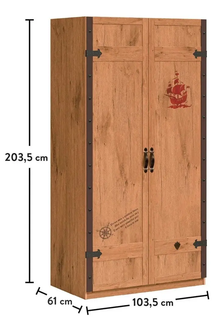 Шкаф Cilek Pirate 20.13.1001.00 (Walnut) - 5