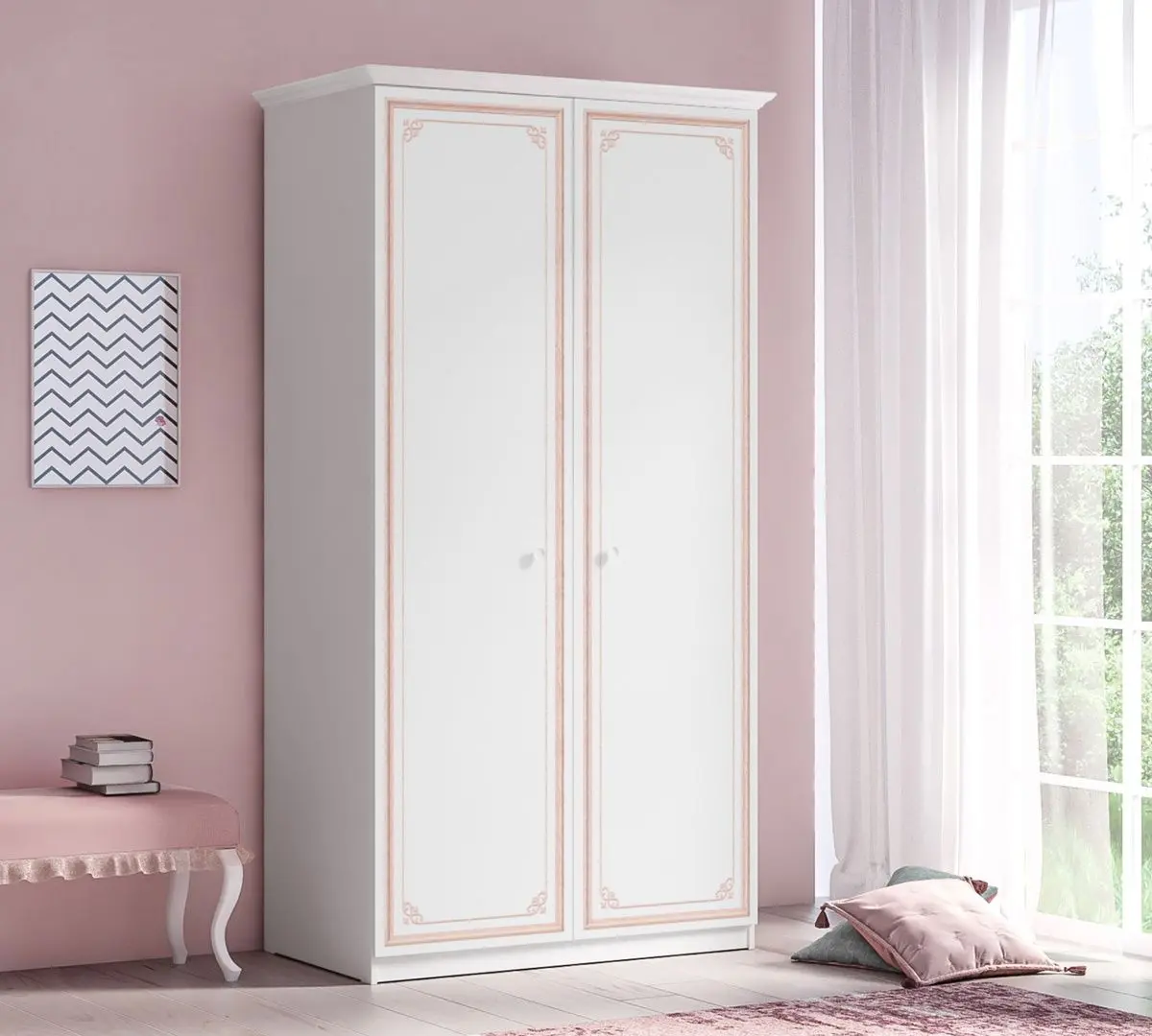 Шкаф двухстворчатый Cilek Selena Pink 20.70.1001.00 - 3