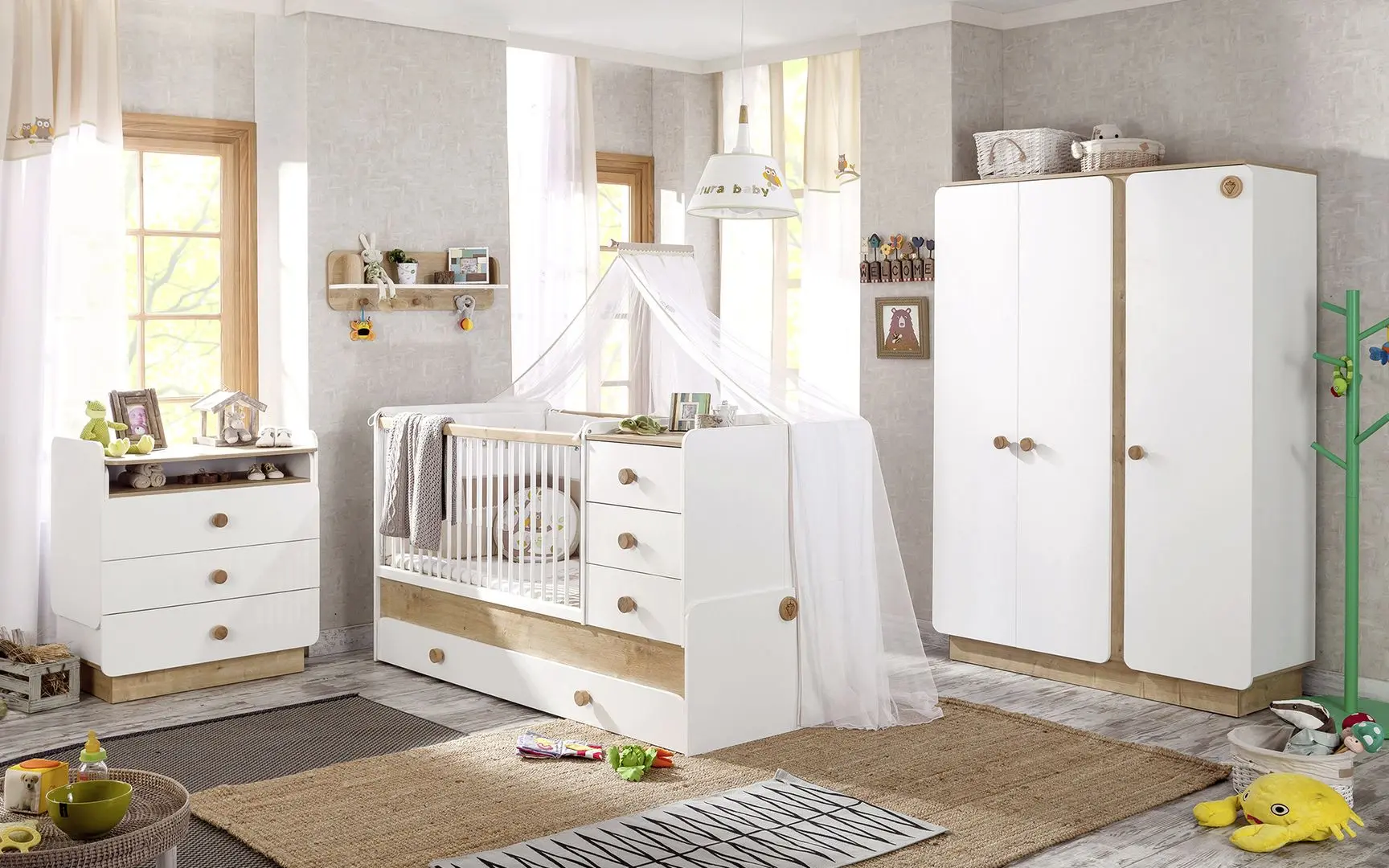 Шкаф трехстворчатый Cilek Natura Baby 20.31.1002.00 - 2