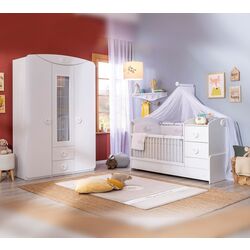 Шкаф трехстворчатый с окном Cilek Baby Cotton 20.24.1003.00 Thumb