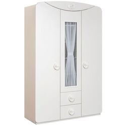 Шкаф трехстворчатый с окном Cilek Baby Cotton 20.24.1003.00
