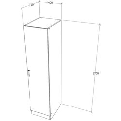 Penal Haaus Remi 1U (Wenge) Thumb