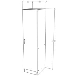 Penal Haaus Remi 1U cu polite (Sonoma Oak) Thumb