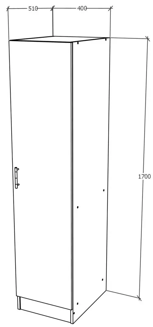 Penal Haaus Remi 1U cu polite (Sonoma Oak) - 3