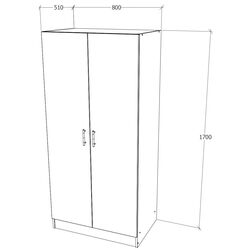 Dulap Haaus Remi 2U (Sonoma Oak) Thumb