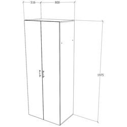 Dulap Haaus Nero 2U (Sonoma Oak) Thumb