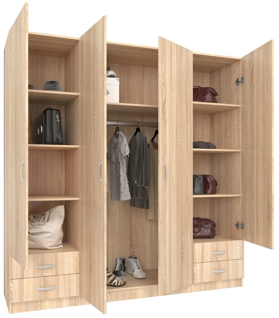 Шкаф Haaus Nero 4Д (Sonoma Oak)