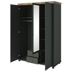 Dulap Helvetia Evora №19 3D2S (Green/Lefkas Oak) Thumb