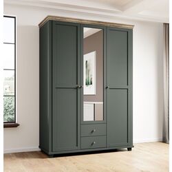 Dulap Helvetia Evora №19 3D2S (Green/Lefkas Oak) Thumb