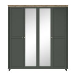 Шкаф Helvetia Evora №20 4D (Green/Lefkas Oak) Thumb