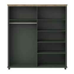 Шкаф Helvetia Evora №20 4D (Green/Lefkas Oak) Thumb