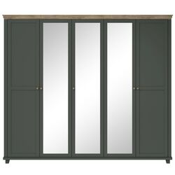 Dulap Helvetia Evora №21 5D (Green/Lefkas Oak) Thumb