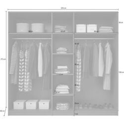 Dulap Helvetia Hektor №21 5D (Anthracite/Anthracite Gloss) Thumb