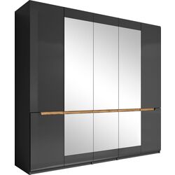 Dulap Helvetia Hektor №21 5D (Anthracite/Anthracite Gloss)