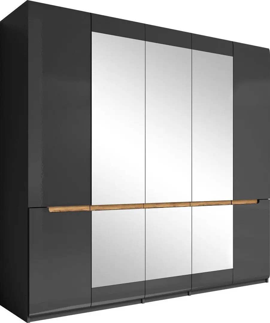 Dulap Helvetia Hektor №21 5D (Anthracite/Anthracite Gloss)