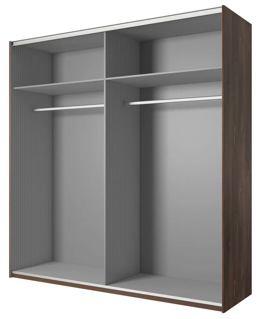 Dulap Helvetia Sigma №18 2D (Flagstaff Oak Dark/Black Matt)