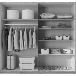 Шкаф Helvetia Vera №20 4D (Monastic Oak/Black) Thumb