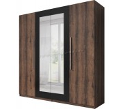 Шкаф Helvetia Vera №20 4D (Monastic Oak/Black)