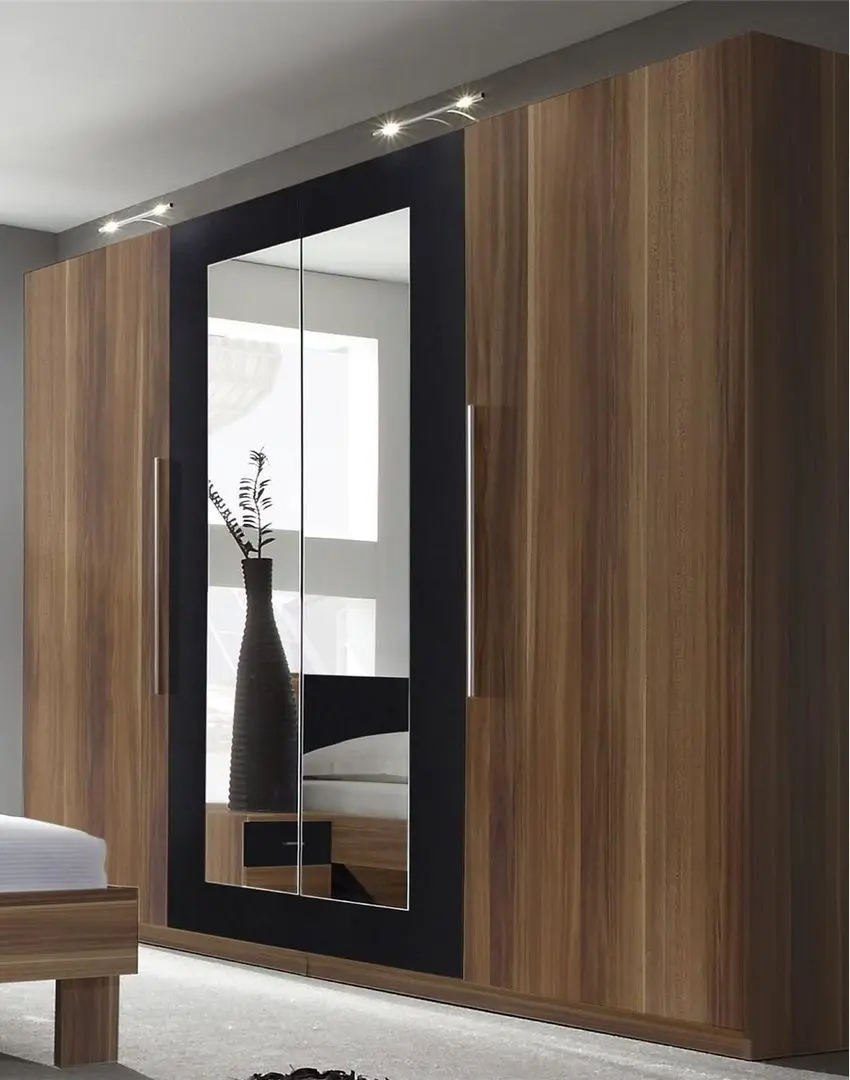 Шкаф Helvetia Vera №20 4D (Monastic Oak/Black) - 5