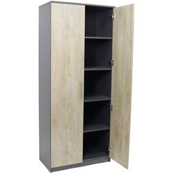 Шкаф HG Andra 80x45x190 (Dark Gray/Canyon Oak) Thumb