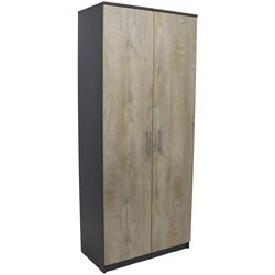 Шкаф HG Andra 80x45x190 (Dark Gray/Canyon Oak)
