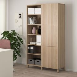 Etajera Ikea Besta 120x42x202 (Aspect Stejar Antichizat/Lappviken/Stubbarp Aspect Stejar Antichizat) Thumb