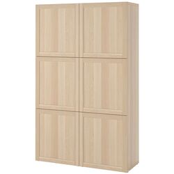 Dulap Ikea Besta/Hanviken 120x42x193 (Aspect Stejar Antichizat) Thumb
