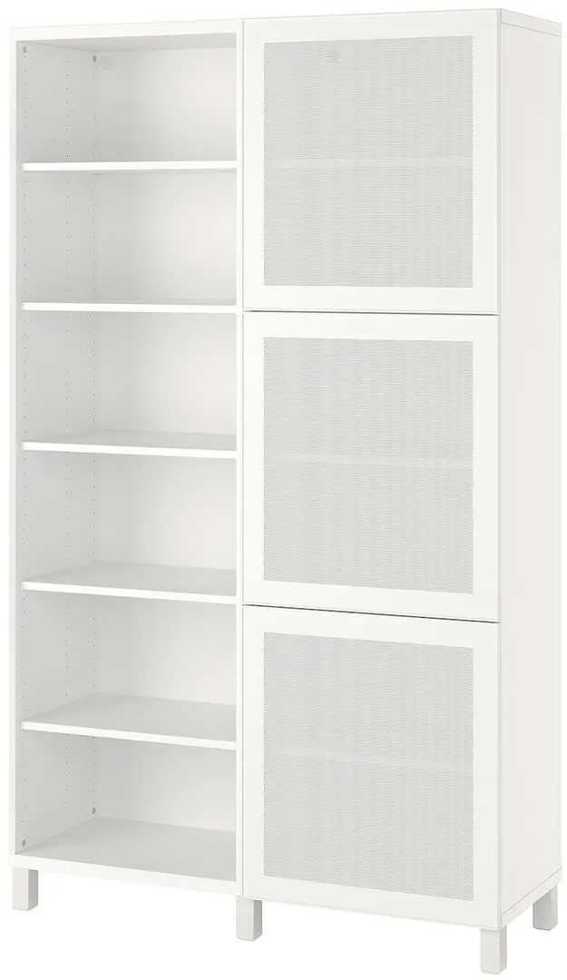 Книжный шкаф Ikea Besta/Mortviken/Stubbarp 120x42x202 (Белый) - 2