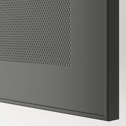 Шкаф Ikea Besta с дверцами 120x42x193 (Темно-серый/Мортвикен Темно-серый) Thumb