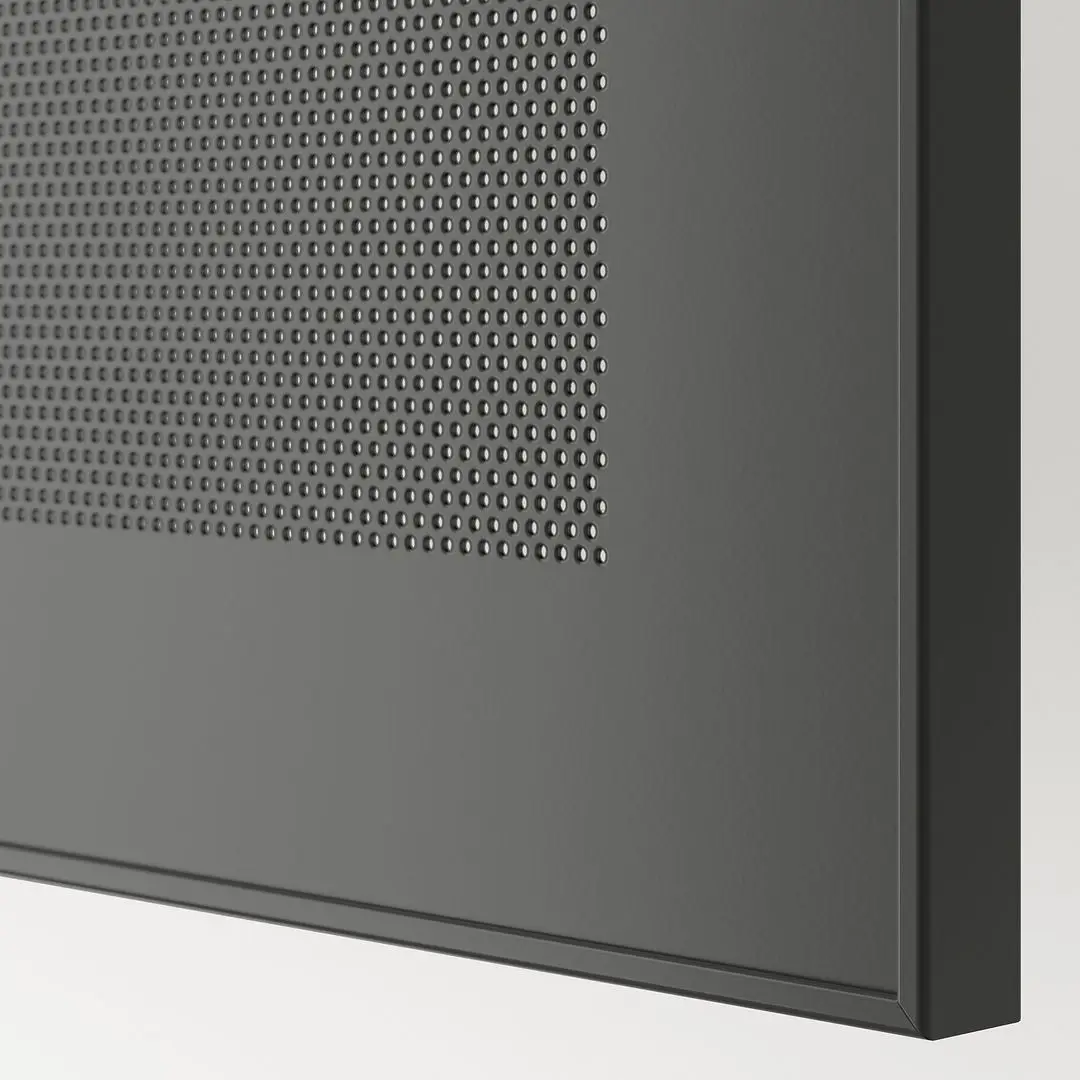 Шкаф Ikea Besta с дверцами 120x42x193 (Темно-серый/Мортвикен Темно-серый) - 5
