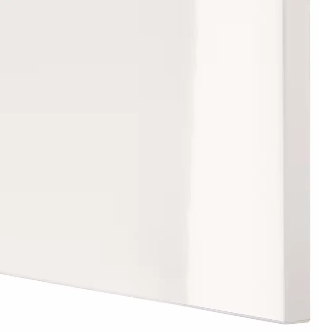 Dulap Ikea Besta/Selsviken cu usi 120x42x193 (Aspect Stejar Antichiza/Lucios/Alb)