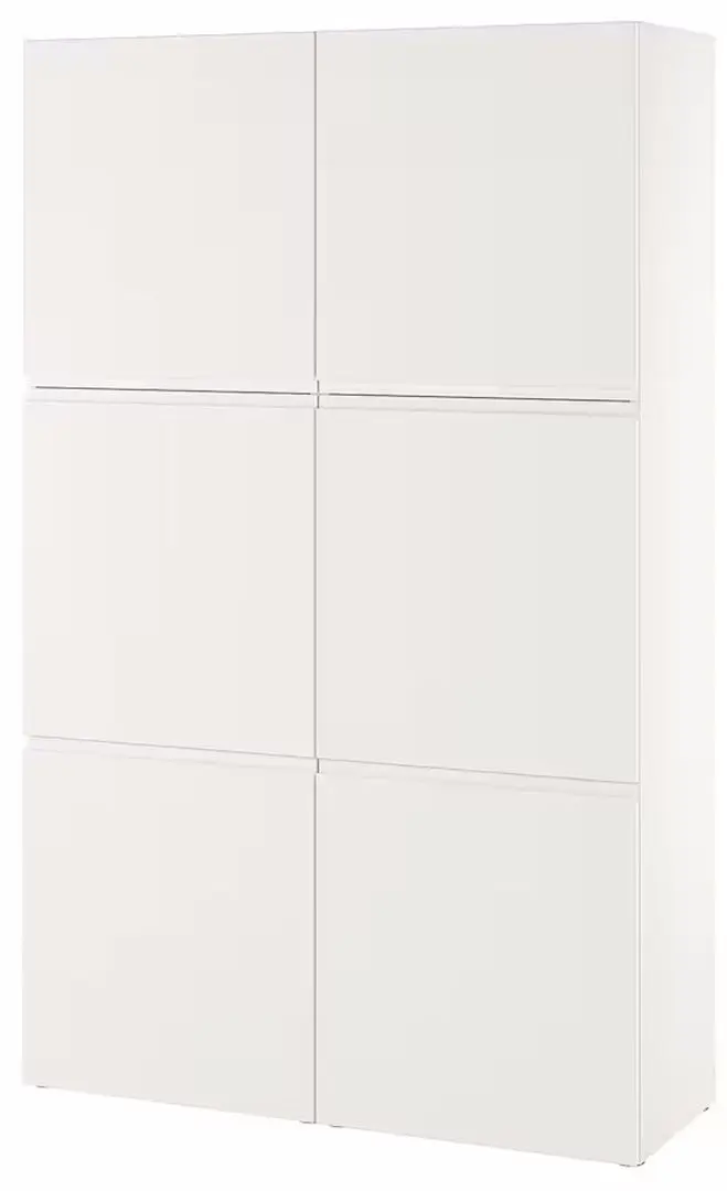 Шкаф Ikea Besta/Vasterviken с дверцами 120x42x193 (Белый)