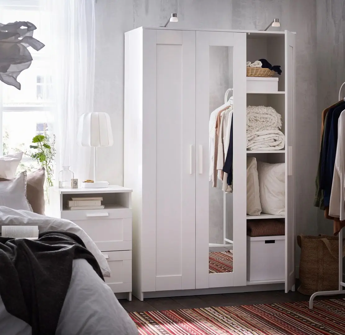 Dulap Ikea Brimnes 117x190 3 usi (Alb)