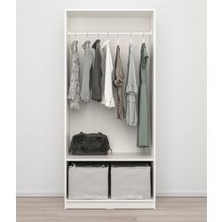 Шкаф Ikea Kleppstad 2 двери 79x176 (Белый) Thumb