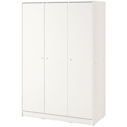 Шкаф Ikea Kleppstad 3 двери 117x176 (Белый)