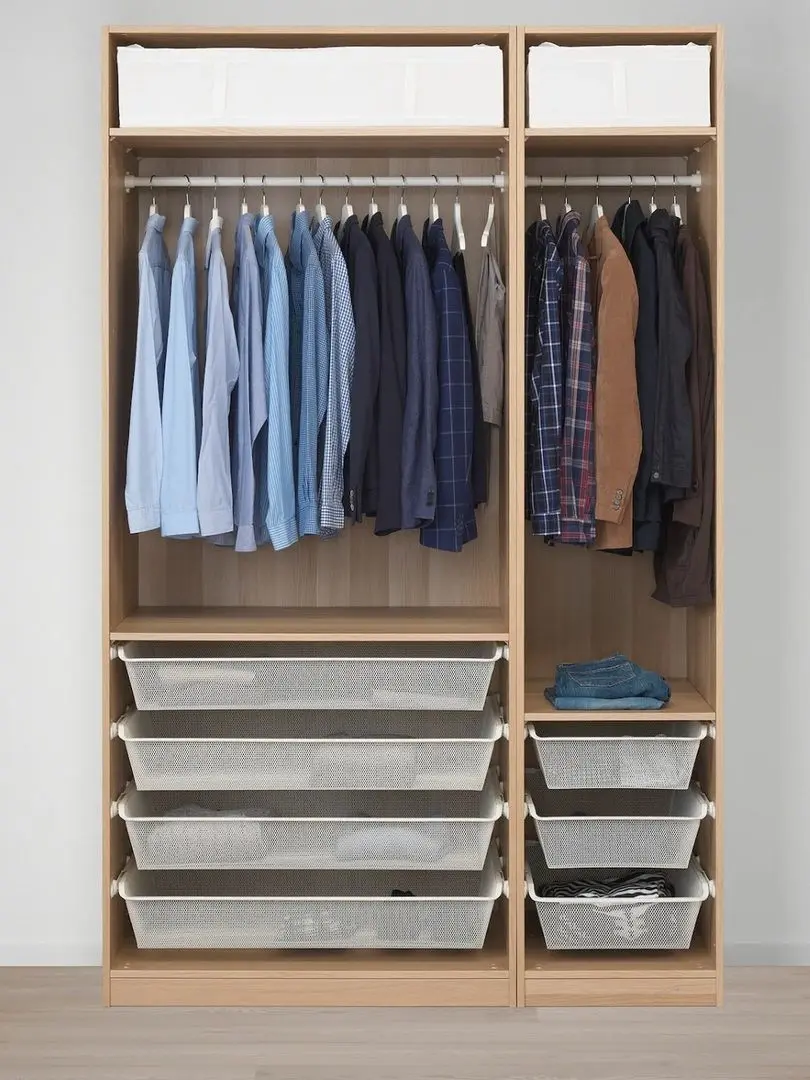 Dulap Ikea Pax 150x60x236 (Aspect Stejar Antichizat/Forsand Aspect Stejar Antichizat)