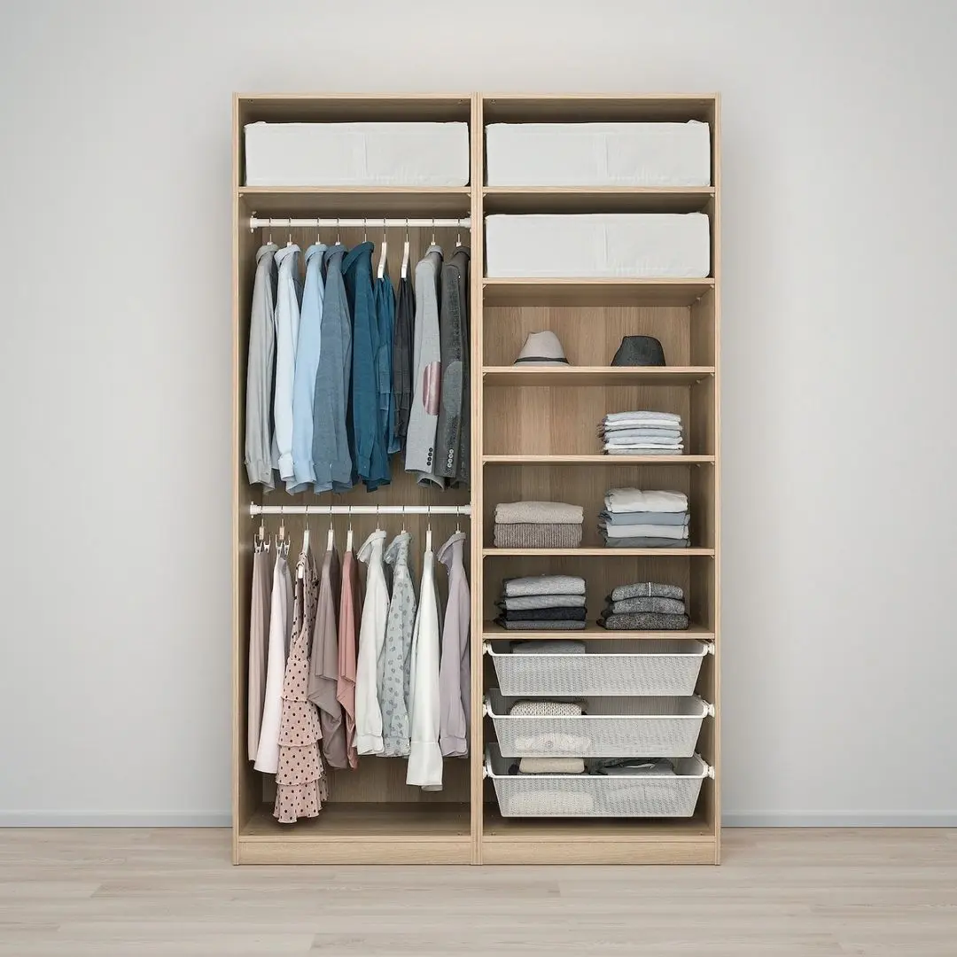 Dulap Ikea Pax 150x66x236 (Hasvik/Aspect Stejar Antichizat)