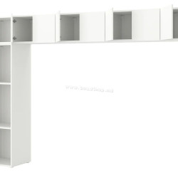 Шкаф Ikea Platsa/Fonnes 10 дверей 380x42x221 (Белый)