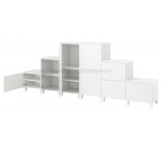 Тумба Ikea Platsa 10 двери 360x42x133 (Белый/Фоннес Белый)