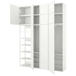 Шкаф Ikea Platsa 11 дверей 200x42x261 (Белый/Фоннес Белый)