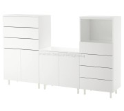 Dulap Ikea Platsa 220x42x133 (Alb/Fonnes Alb)