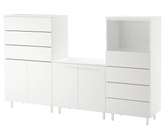 Dulap Ikea Platsa 220x42x133 (Alb/Fonnes Alb)