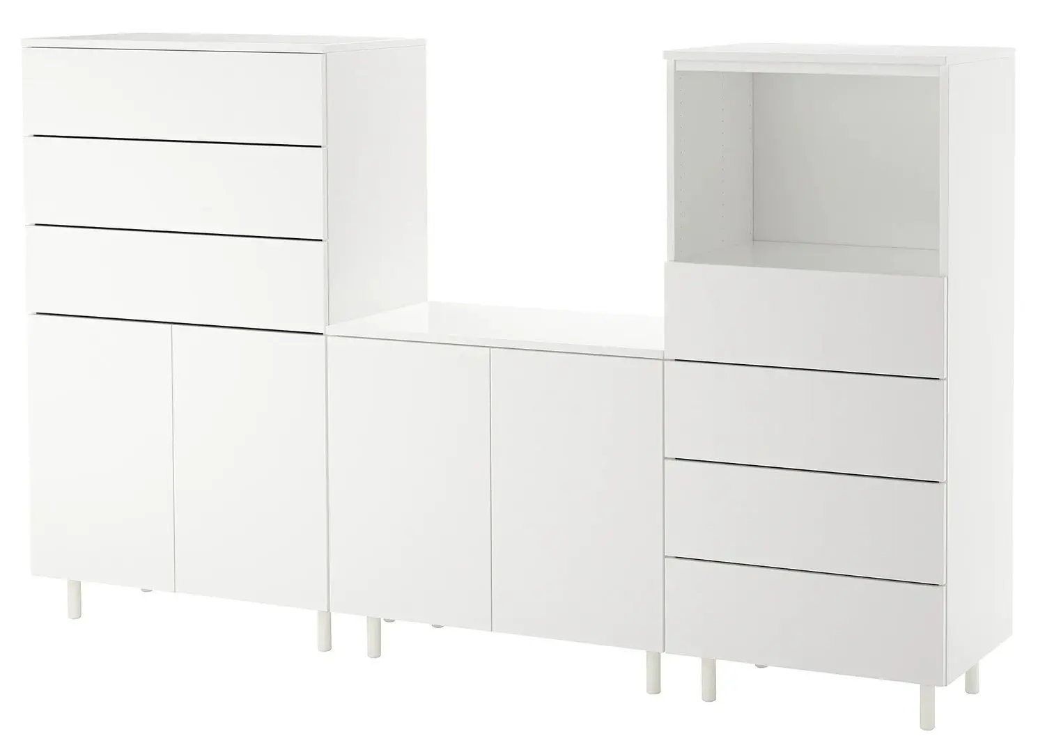 Dulap Ikea Platsa 220x42x133 (Alb/Fonnes Alb)