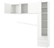 Dulap Ikea Platsa 5 uşi/3 sertare 240x42x241 (Alb/Fonnes alb)