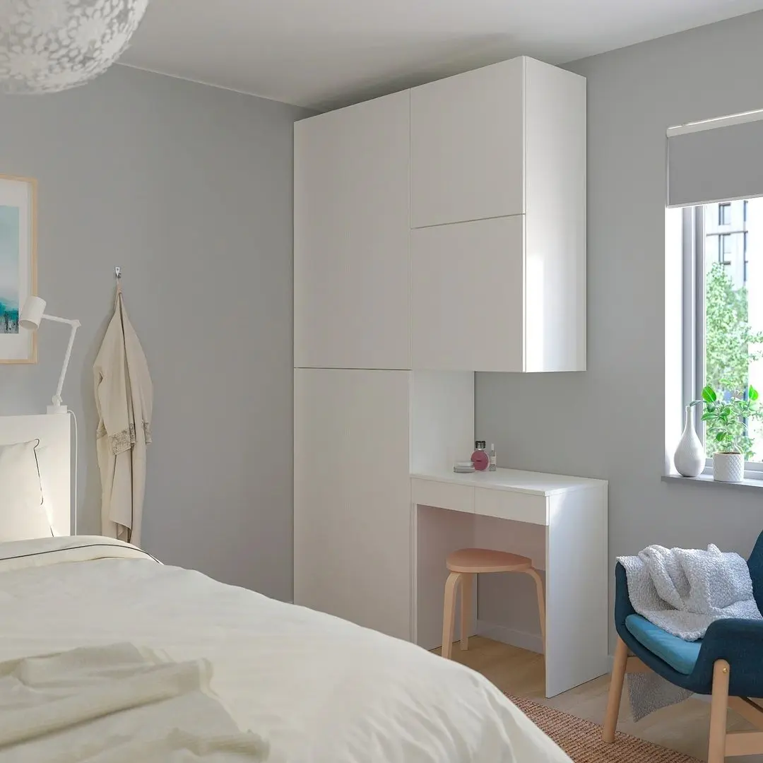 Dulap Ikea Platsa 6 usi 140x42x241 (Fonnes Alb)