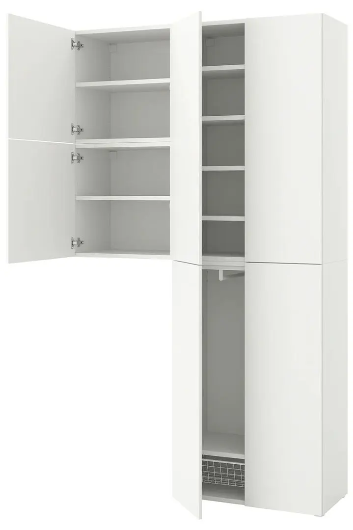 Dulap Ikea Platsa 6 usi 140x42x241 (Fonnes Alb)