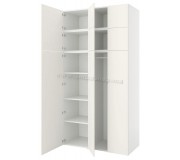 Шкаф Ikea Platsa 9 дверей 140x57x261 (Белый/Фоннес Белый)