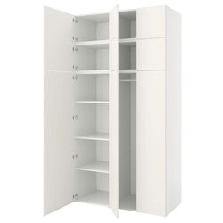 Dulap Ikea Platsa 9 usi 140x57x261 (Alb/Fonnes Alb)